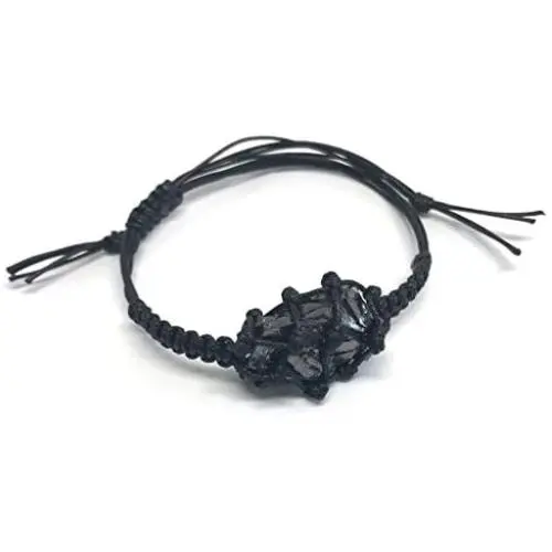 Karelian Heritage Adjustable Bracelet with Authentic Shungite, Protection Bracelet from Russia Karelian Heritage Adjustable Bracelet with Authentic Shungite, Protection Bracelet from Russia