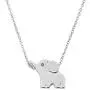 ELBLUVF 18k Plated Stainless Steel Elephant Animal Lucky Elephant Necklace Everyday Jewelry