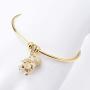 RIMAYZI 14K Gold Plated Charm Bracelets for Women Jewelry Gifts for Women Mom Wife Girls Her, Fit Wrist from 5.4-7.5 in Circumference