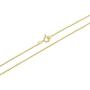 In Season Jewelry 18k Gold Plated Simulated Azabache Evil Eye Protection Necklace for Kids 16''