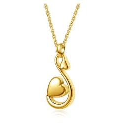 Jovivi Heart Urn Necklace for Ashes Stainlsee Steel Infinity Memorial Keepsake Urn Pendant Cremation Jewelry