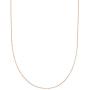 10k Rose Gold Rope Chain Necklace, 0.5mm