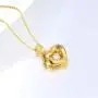 18k Gold Heart Jewelry Necklace for Women, Solid Gold Chain and Pendant Necklace for Her, Anniversary Jewelry Present for Wife, Gifts for Mother,18'' 18k Gold Heart Jewelry Necklace for Women, Solid Gold Chain and Pendant Necklace for Her, Anniversary Jewelry Present for Wife, Gifts for Mother,18''