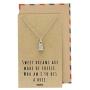 Quan Jewelry Gifts for Mom, Funny Gifts, Cheese Grater Necklace on Funny French Quote Card, Birthday, Valentines Presents