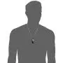 Star Wars Jewelry Unisex Darth Vader Layer Stainless Steel Dog Tag Chain Pendant Necklace, 24''