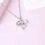 Sloth Necklace Heart Cute Animal Slider Sloths Stuffed Jewelry Engraved Keep me in your heart Gift for Animal Lovers Girls Women (blank)