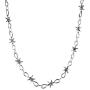 HZMAN Mens Punk Gothic Bike Alloy Barbed Wire Necklace 20 Inch
