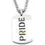 Warvik Rainbow Pride Necklace Pendant LGBT Equality Bisexual Transgender, Stainless Steel Jewelry Mens Womens Wheat Chain 20/28inch Warvik Rainbow Pride Necklace Pendant LGBT Equality Bisexual Transgender, Stainless Steel Jewelry Mens Womens Wheat Chain 20/28inch