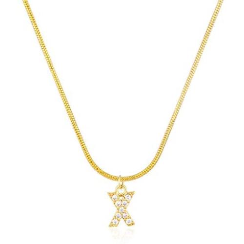 Ladiery Letter Chain Necklace for Women Girls Snake Chain Choker Necklaces Initial Pendant Necklace Dainty Jewelry Gift