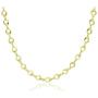 Michael Zweig Sterling Silver Diamond Cut Graduated Round Link Necklace