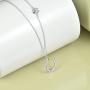 POPKIMI Lucky Horseshoe Necklace Sterling Silver Horse Gifts for Women Pendant Jewelry Valentines Day 18+2
