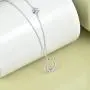 POPKIMI Lucky Horseshoe Necklace Sterling Silver Horse Gifts for Women Pendant Jewelry Valentines Day 18+2