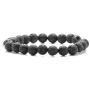 Fusamk Religious Christian Cross Link Bracelet Lava Rock Essential Oil Diffuser Bracelet