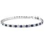 Shop LC Silvertone Cubic Zirconia CZ Round Created Emerald May Birthstone Hoops Hoop Earrings Tennis Bracelet 7'' Prom Prom Jewelry Sets for Women Mothers Day Gifts Cttw 9.2