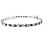 Shop LC Silvertone Cubic Zirconia CZ Round Created Emerald May Birthstone Hoops Hoop Earrings Tennis Bracelet 7'' Prom Prom Jewelry Sets for Women Mothers Day Gifts Cttw 9.2