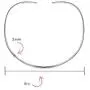 Basic Simple Thin Choker Slider Collar Contoured Statement Necklace For Women 925 Silver Sterling Add Pendant 2 4MM