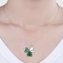 ST Patricks Day Claddagh Shamrock Mardi Gras Necklace and Earrings 925 Sterling Silver Prom Heart Irish Clover Prom Fleur De Lis Jewelry Dainty Fashion Crystal Dangle Piercing Stud Pendant Choker