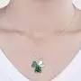 ST Patricks Day Claddagh Shamrock Mardi Gras Necklace and Earrings 925 Sterling Silver Prom Heart Irish Clover Prom Fleur De Lis Jewelry Dainty Fashion Crystal Dangle Piercing Stud Pendant Choker