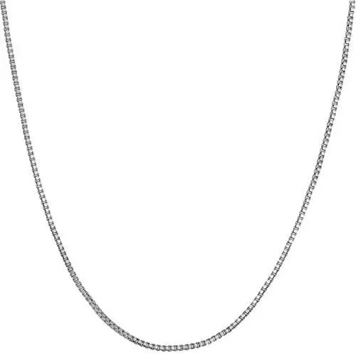 LIFETIME JEWELRY 1mm Box Chain Necklace for Women and Men 24k Real Gold Plated LIFETIME JEWELRY 1mm Box Chain Necklace for Women and Men 24k Real Gold Plated