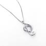 Musical Note Necklace Pendant 925 Sterling Silver Treble Clef Music Jewelry for Women Girlfriend Daughter