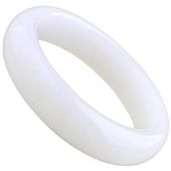 Elegant Classical Jade Bangle Bracelet for Women Girls Natural White Jade Bracelet Handcrafted Jewelry with Gift Box