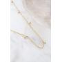 HONEYCAT Tiny Charms Droplet Necklace in Gold, Rose Gold, or Silver | Minimalist, Delicate Jewelry