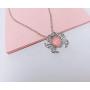 DMOMSA Classic Sapphire Blue Cute Crab Pendant Necklace Jewelry Suitable for Womens Birthday Gifts, Valentines Day, Mothers Day