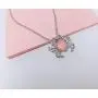 DMOMSA Classic Sapphire Blue Cute Crab Pendant Necklace Jewelry Suitable for Womens Birthday Gifts, Valentines Day, Mothers Day