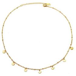 YBMYCM Choker Necklace for Women Girls Personalized Star Butterfly Circle Pendant Necklaces Jewelry Gifts