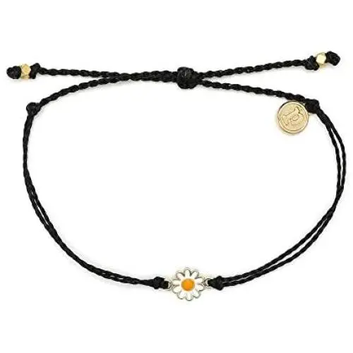 Pura Vida Gold or Silver Daisy Bracelet - Waterproof, Artisan Handmade, Adjustable, Threaded, Fashion Jewelry for Girls/Women Pura Vida Gold or Silver Daisy Bracelet - Waterproof, Artisan Handmade, Adjustable, Threaded, Fashion Jewelry for Girls/Women