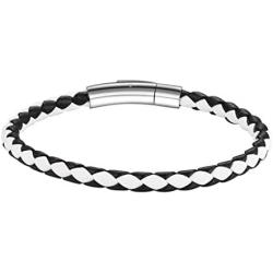 PROSTEEL Braided Leather Bracelets, Custom Beads Custom ID Bracelet for Men Women, Personalized 2-5 Name Engraved, Come Gift Box