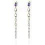 Diamond-Like Oval Raining Drops Long Dangle Stud Post Rhinestone Earrings Diamond-Like Oval Raining Drops Long Dangle Stud Post Rhinestone Earrings