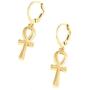 Egyptian Jewelry Men Women 18K Gold Plated Vintage The Key of The Nile Ankh Cross Pendant Necklace