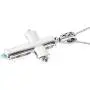 Shop LC Delivering Joy Multi Color Murano Millefiori Glass Black Oxidized Stainless Steel Holy Prayer Religious Fashion Love Cross Chain Pendant Necklace for Women 20'' Easter Gifts