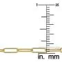 14k Yellow Gold Paperclip Chain Bracelet, 7'' 14k Yellow Gold Paperclip Chain Bracelet, 7''