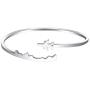 BAUNA World Travel Airplane Bracelet Pilot Gift Open Cuff Bangle Bracelet Aviation Jewelry Flight Attendant Gift