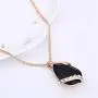 Ezing Women Crystal Pendant Gold Plated Chain Necklace Earring Jewelry Set Ezing Women Crystal Pendant Gold Plated Chain Necklace Earring Jewelry Set