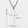 FZTN Jewelry Gold Necklace for Men & Women/Round Box Chain or Rope Chain with Cross Pendant Prayer Necklace/Love Heart Pendant Necklace / 20''-24'' Link Chain