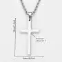 FZTN Jewelry Gold Necklace for Men & Women/Round Box Chain or Rope Chain with Cross Pendant Prayer Necklace/Love Heart Pendant Necklace / 20''-24'' Link Chain
