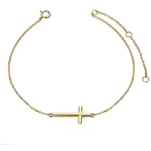 14k Gold Sideways Cross Bracelets for Women, Yellow Gold Engraved Faith Cross Bracelet with Adjustable Chain Fine Jewelry for Mom, Wife, Girl, 6.5'' - 8.5'' 14k Gold Sideways Cross Bracelets for Women, Yellow Gold Engraved Faith Cross Bracelet with Adjustable Chain Fine Jewelry for Mom, Wife, Girl, 6.5'' - 8.5''