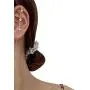 Ear Wrap Earrings - Elegant Crystal Craved Gold-tone Crawler Hook Earrings Classic Rhinestone Piercing Ear Cuff for Women Girls Wedding Delicate Wire Needle Studs Earrings