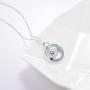 Bellrela 925 Sterling Silver Ocean Wave Pendant Necklace