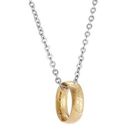 Winssi Engraved Gold Tone The Ring Pendant Necklace for Fans Cosplay Costume Jewelry