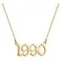 Birth Year Number Necklace Stainless Steel Birth Year Pendant Necklace 14K Real Gold Plated Personalized Birthday Gift for Girl Women Birth Year Number Necklace Stainless Steel Birth Year Pendant Necklace 14K Real Gold Plated Personalized Birthday Gift for Girl Women