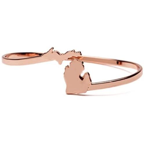 Stone Armory Michigan Bracelet | State of Michigan Bracelet - Adjustable | Michigan Gift | Michigan Map Jewelry - Full Copper