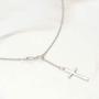 Mother-In-Law Gift Necklace: To My Mother-In-Law, Mother of My Husband, Infinity Cross (silver-plated-brass, NA)