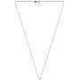 AeraVida 0.75 mm Simple Oval .925 Sterling Silver Cable Chain Necklace-18 inches