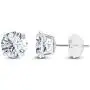 Solid 14K Yellow or White or Rose Gold 6mm Round Genuine Birthstone Gemstone Prong Set Stud Earrings For Women and Girls Solid 14K Yellow or White or Rose Gold 6mm Round Genuine Birthstone Gemstone Prong Set Stud Earrings For Women and Girls