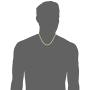 Kooljewelry Mens 14k Yellow Gold Filled Heavyweight 7.8 mm Mariner Link Chain Necklace