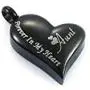 CHISMORL Black Stainless Steel Ashes Holder Memorial Urn Necklaces Pendant Heart Cremation Keepsake Jewelry-Forever in My Heart CHISMORL Black Stainless Steel Ashes Holder Memorial Urn Necklaces Pendant Heart Cremation Keepsake Jewelry-Forever in My Heart